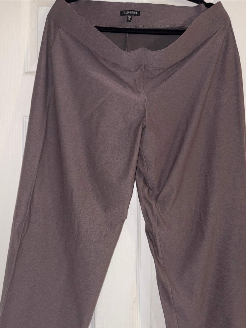 Eileen Fisher Relaxed Wide-Leg Pants in Taupe Gray